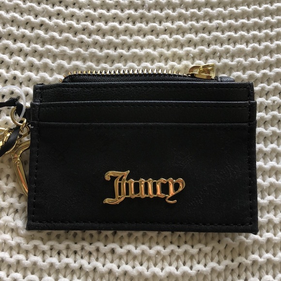 Juicy Couture Jacquard Black Skye Card Case - Picture 2 of 10